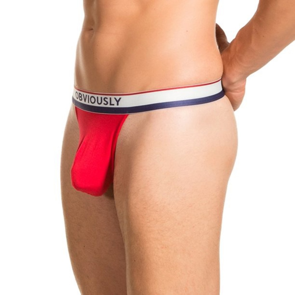 Obviously Red Thong - Picture 3 of 4